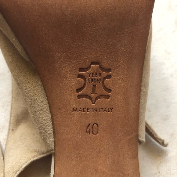 Pancaldi for Diane B. Suede Sling Back Size 9 - Picture 5 of 10